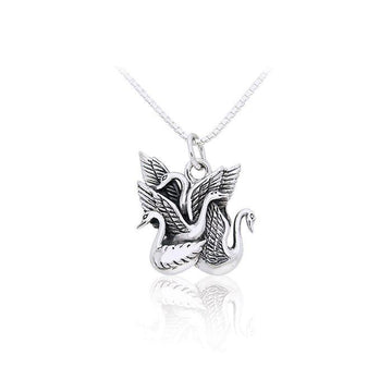 Swan Children of Lir Necklace Set TSE194 - Jewelry